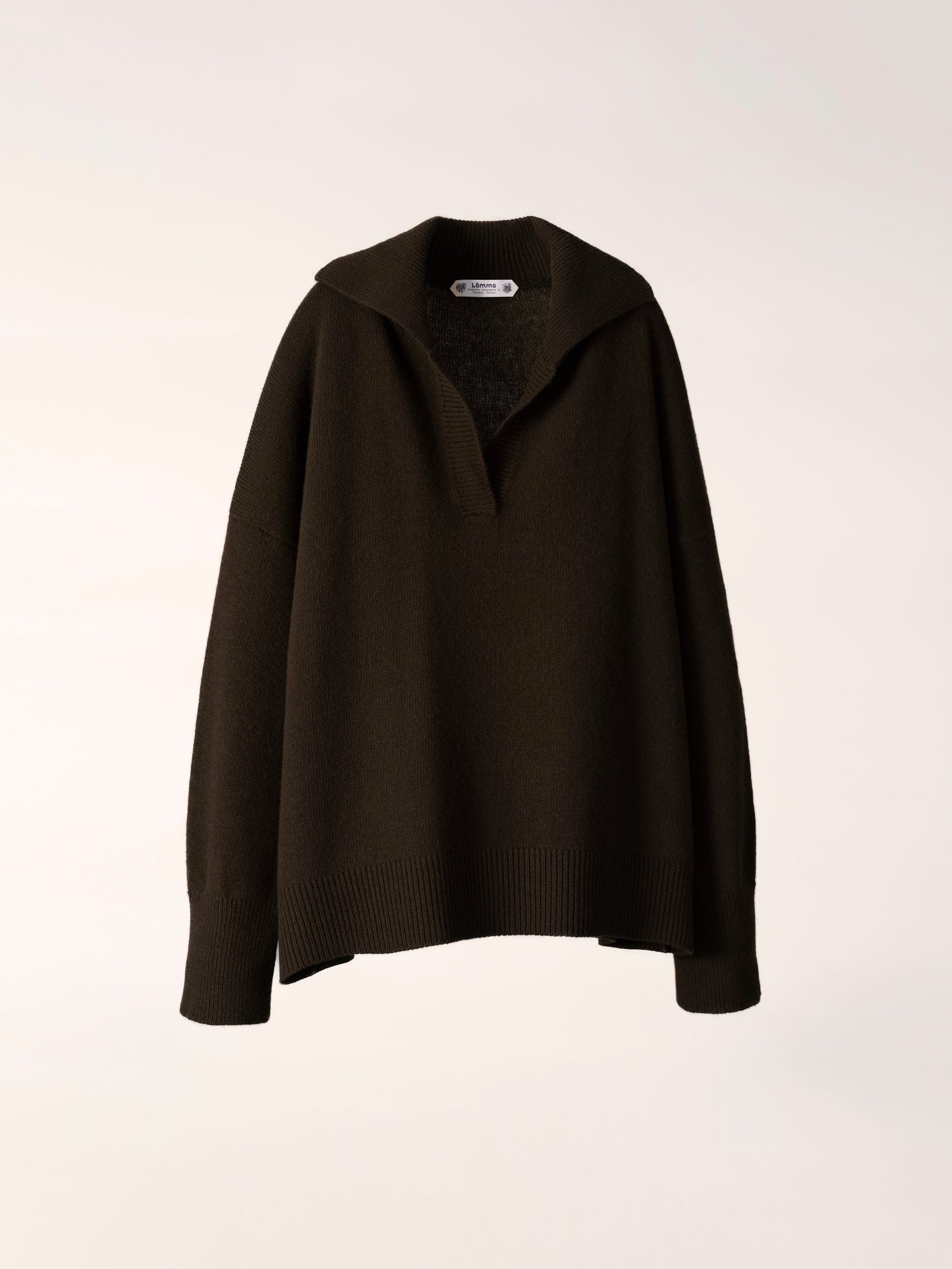 Cashmere Mix Relaxed Polo Italian Artisanal Knitwear