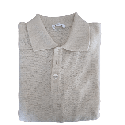 Polo Uomo Manica Lunga Lana Merino Filiera Corta-0