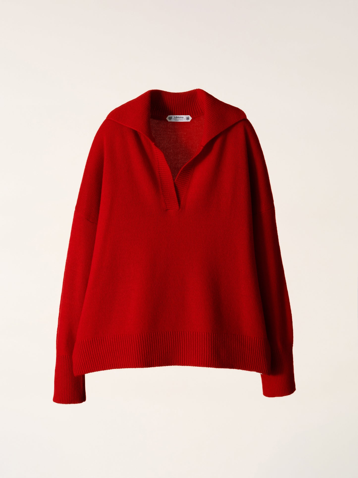 Cashmere Mix Relaxed Polo Italian Artisanal Knitwear