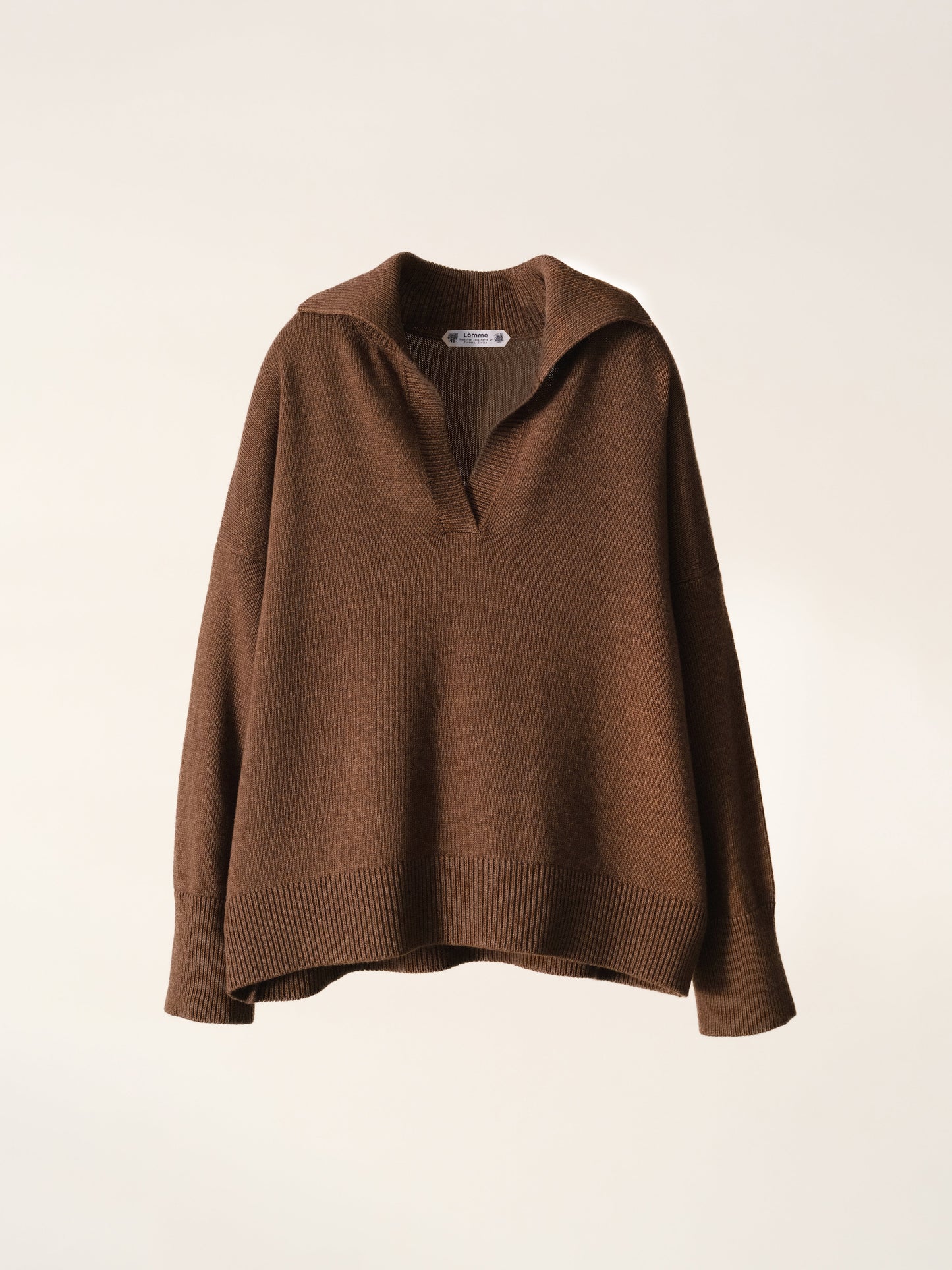 Cashmere Mix Relaxed Polo Italian Artisanal Knitwear