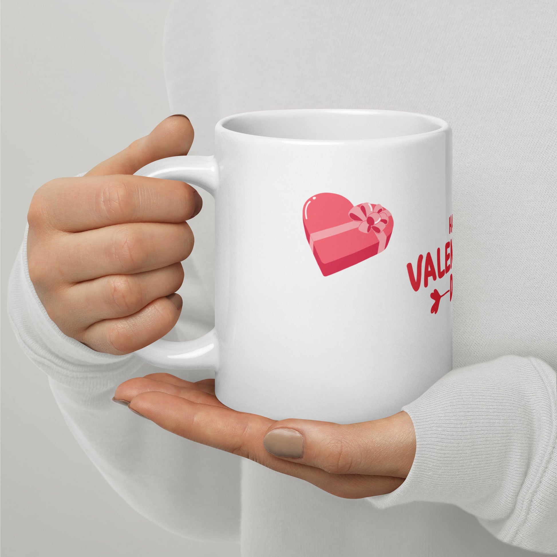 Valentine Mug – Little Bird, Hearts & Gift Boxes - HenryPawHaven